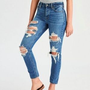 American Eagle Ripped Mom Jeans